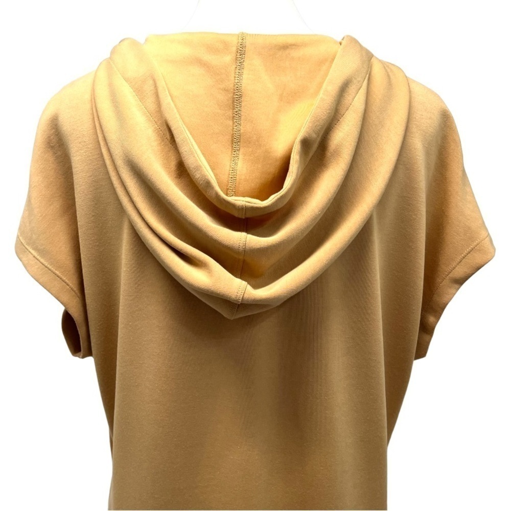 Magaschoni Pale Gold Modal Blend Hooded Sweatshirt Dress Women’s Large - Picture 6 of 9